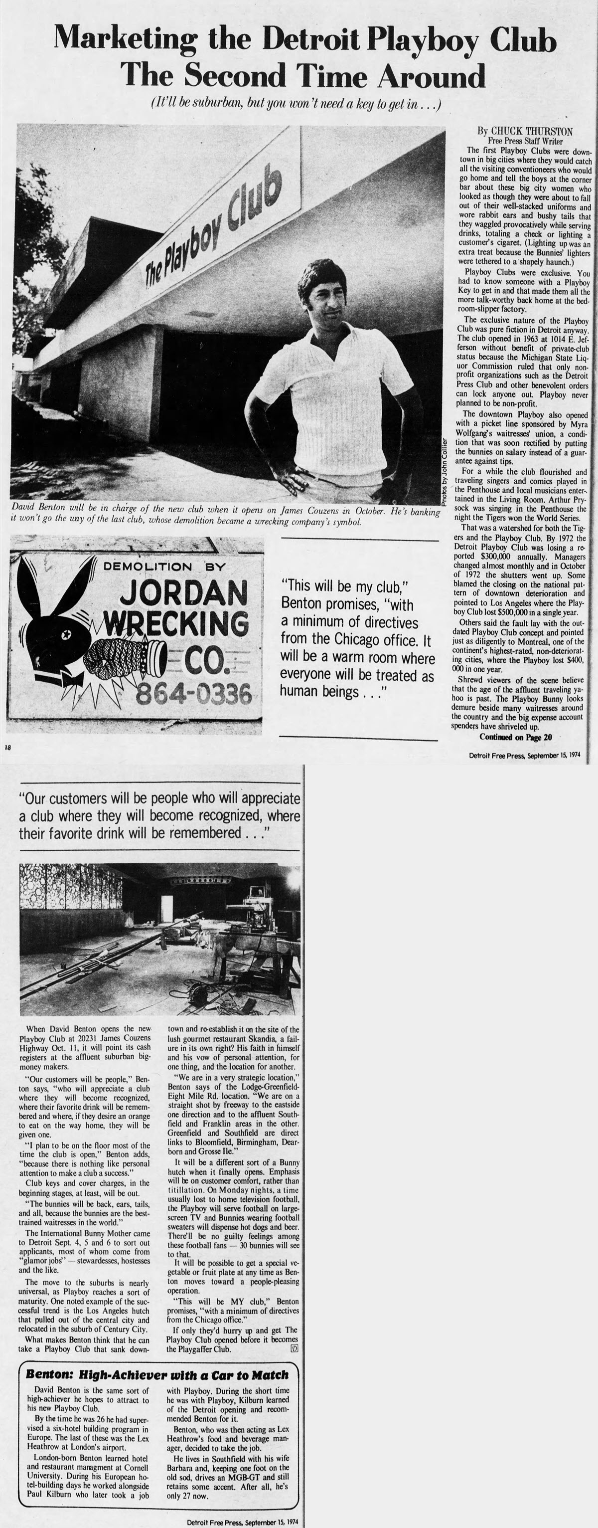 Stockholm Restaurant (Playboy Club, Skandia) - Sep 15 1974 Article (newer photo)